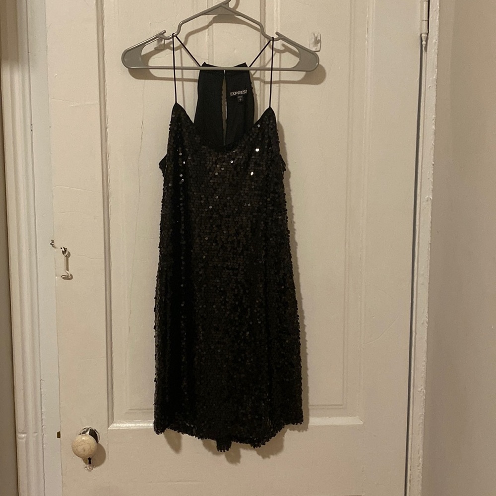Black Express Sequin Dress. Perfect for homecoming or night out. Size S.